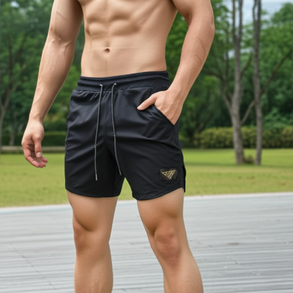 Fitness 2-in-1 Shorts with Towel Loop