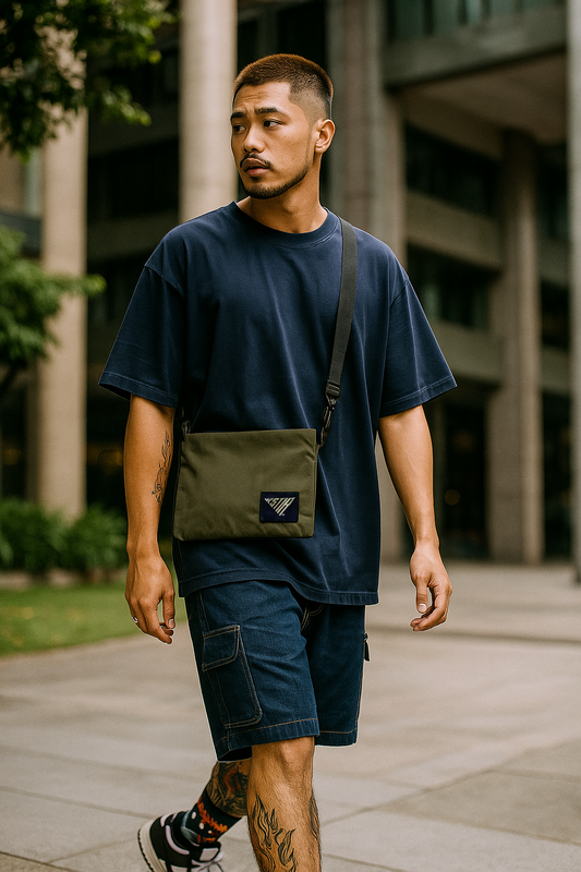 Shoulder Bag with Gusset