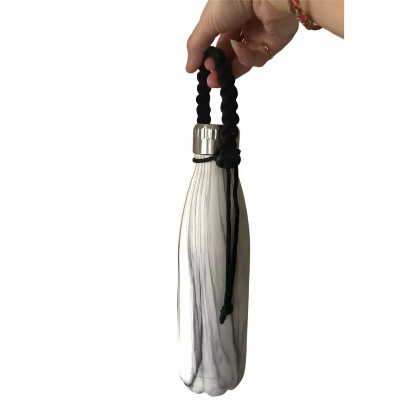 Portable Durable Cord Oasis Thermal Flask Bottle Strap Handles with Plastic Cord Stopper