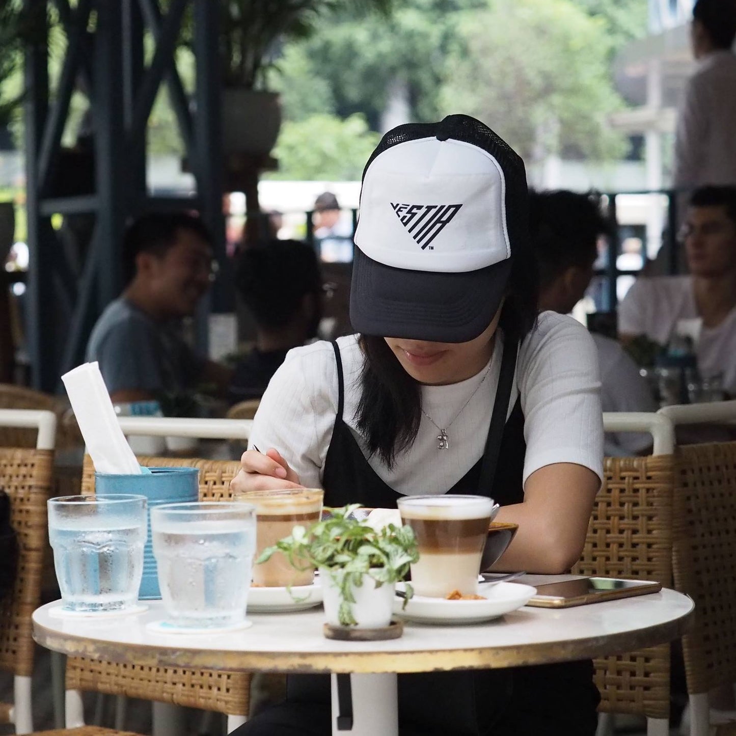 Logo Snapback Trucker Cap