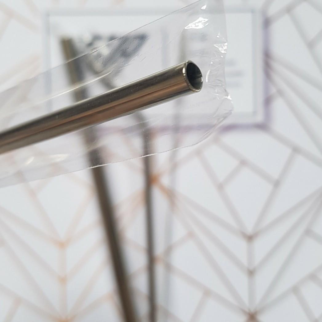 3-pc Reusable Drinking Straws Set (Stainless Steel)