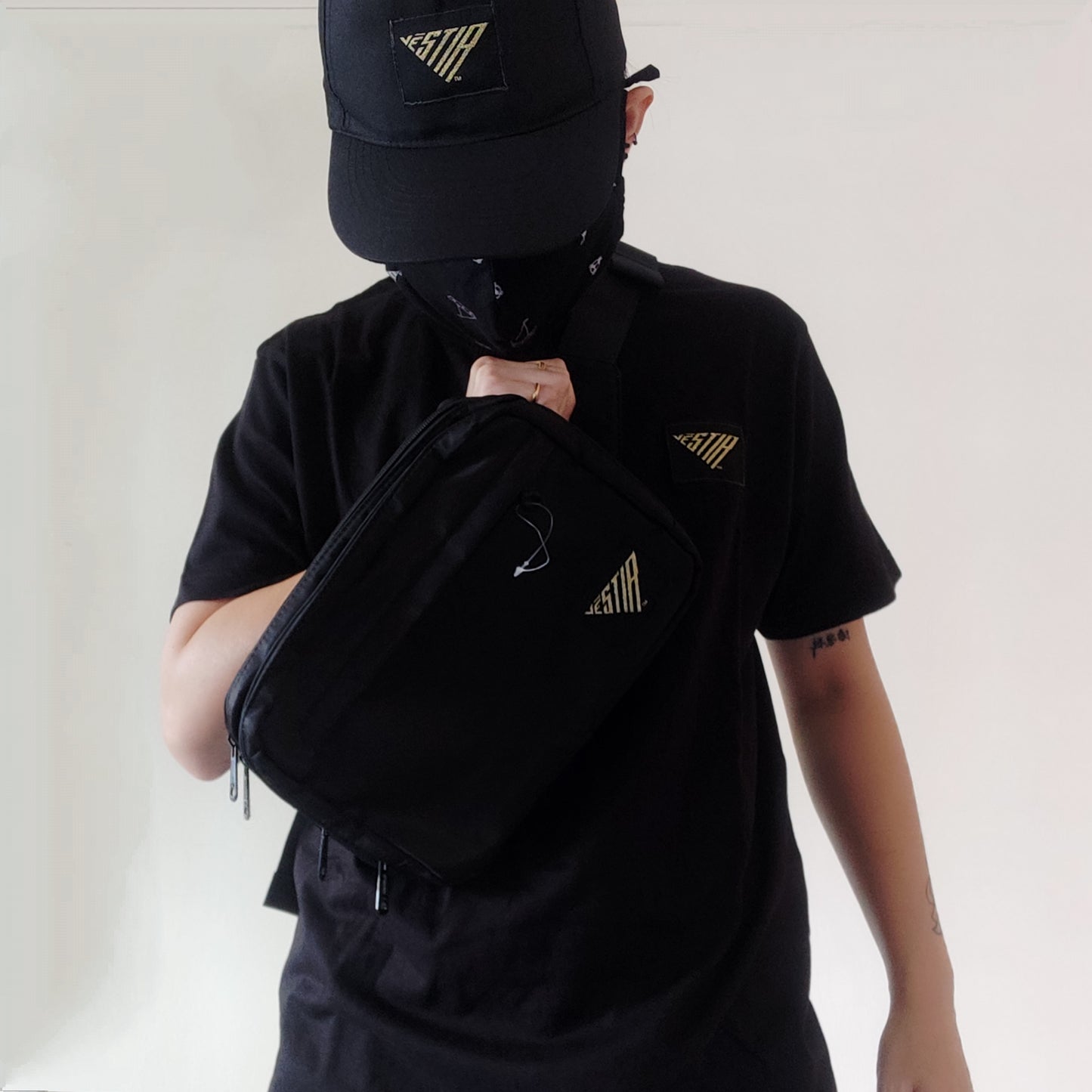 Water-Resistant Messenger Crossbody Bag