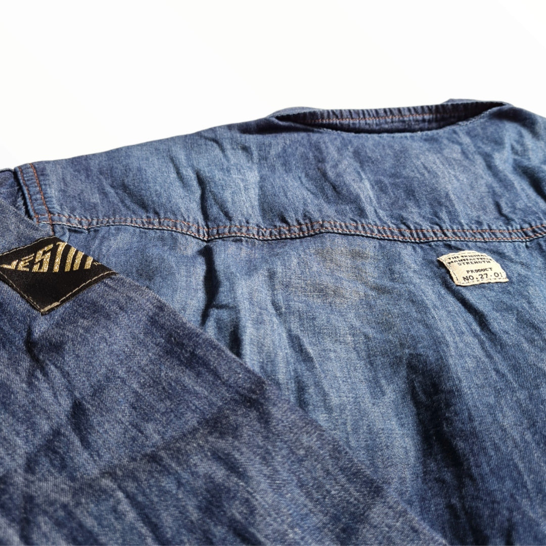 Denim Double Pocket Long Sleeve Shirt