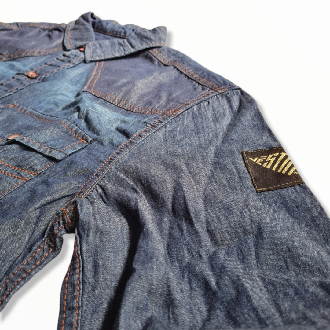 Denim Double Pocket Long Sleeve Shirt