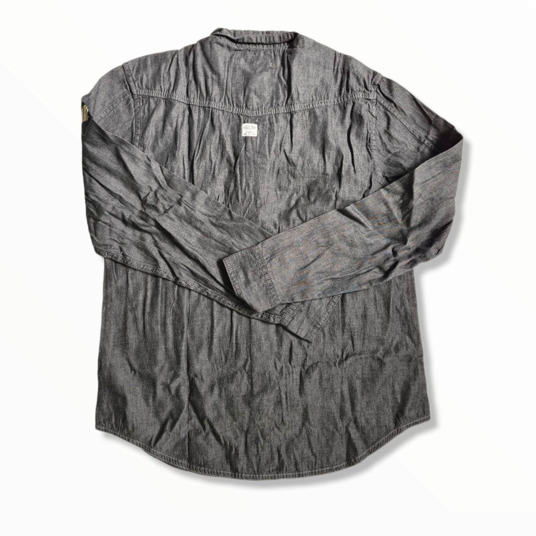 Denim Double Pocket Long Sleeve Shirt