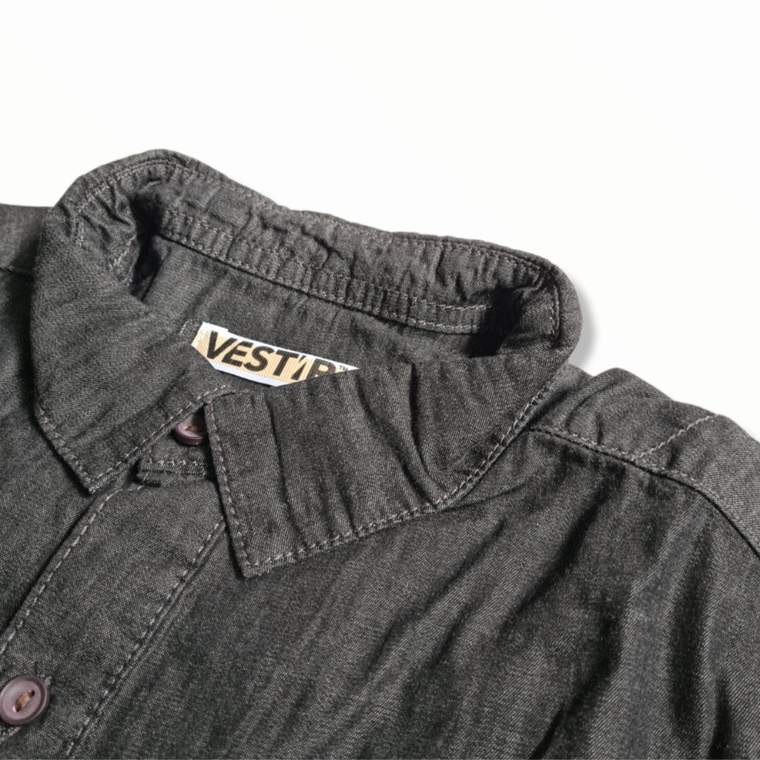 Denim Double Pocket Long Sleeve Shirt
