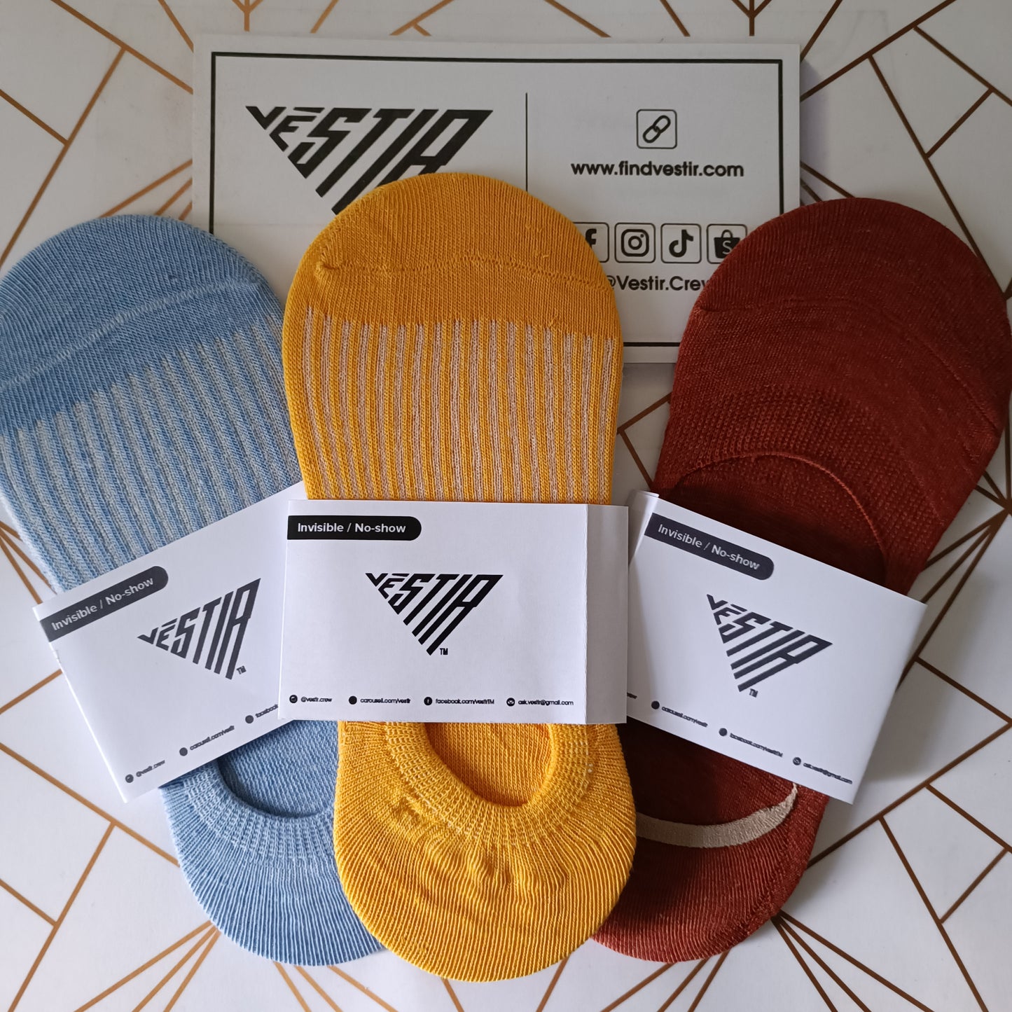Assorted Unisex Invisible/No-show Socks