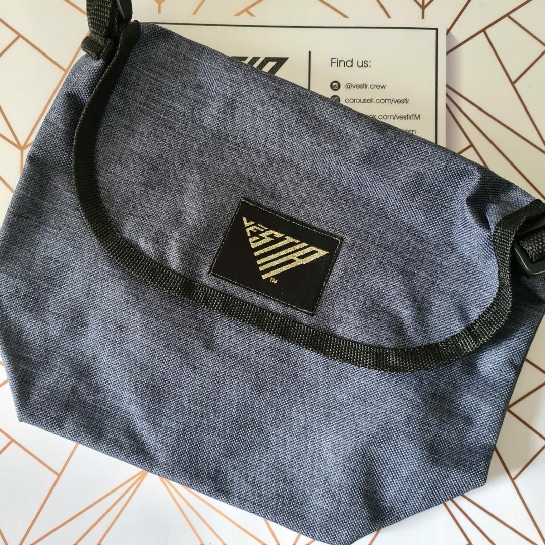 Denim Flap Shoulder Bag