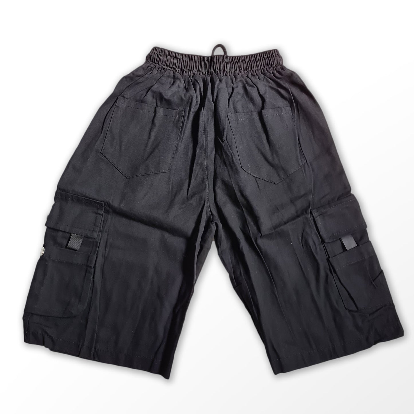 Lightweight Black Cargo Shorts