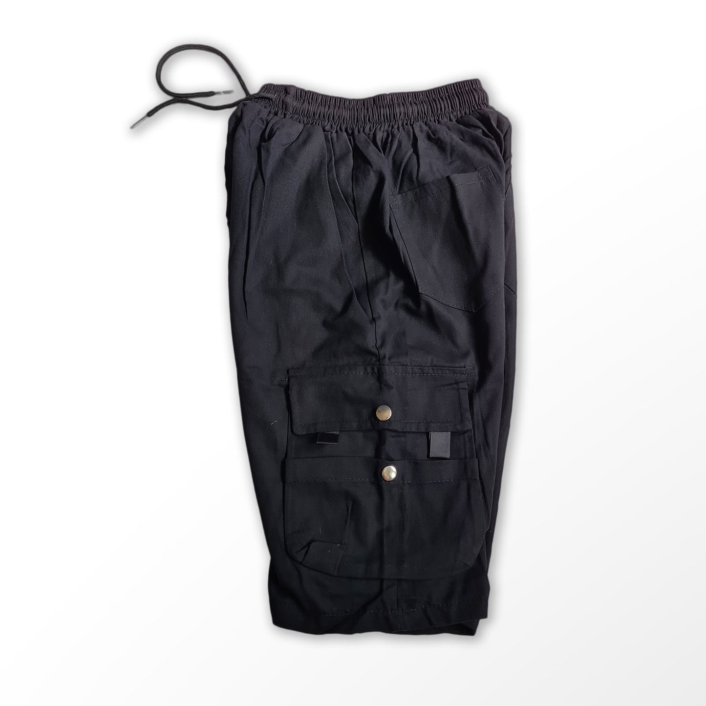 Lightweight Black Cargo Shorts