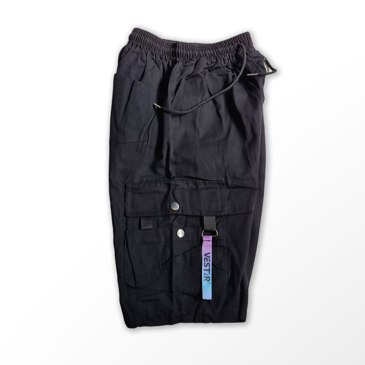 Lightweight Black Cargo Shorts