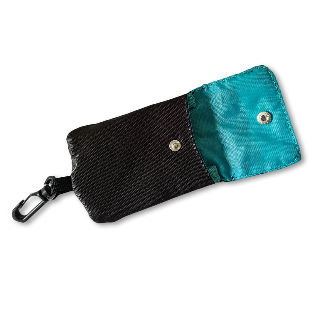 Card Pouch with Retractable Key Ring