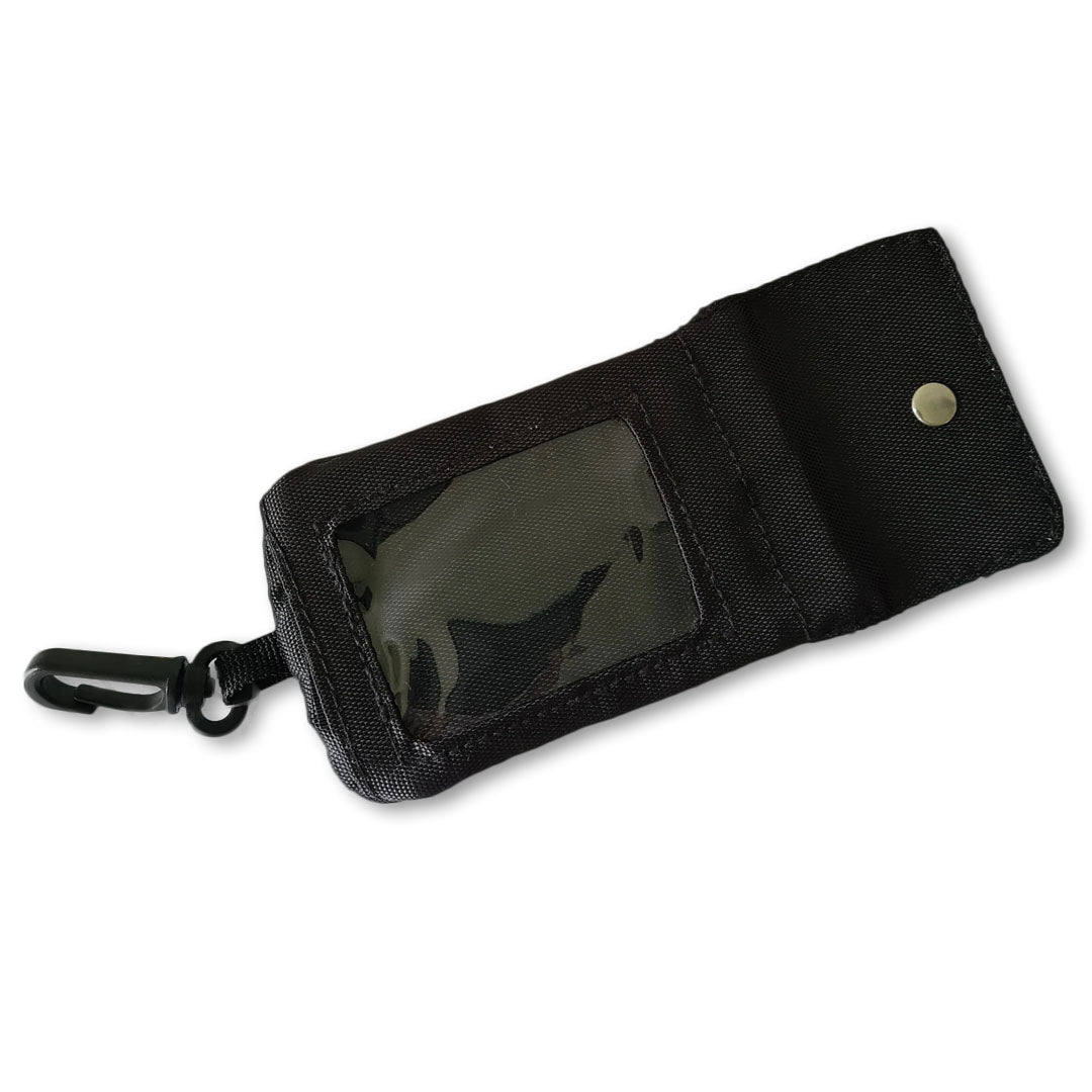 Card Pouch with Retractable Key Ring