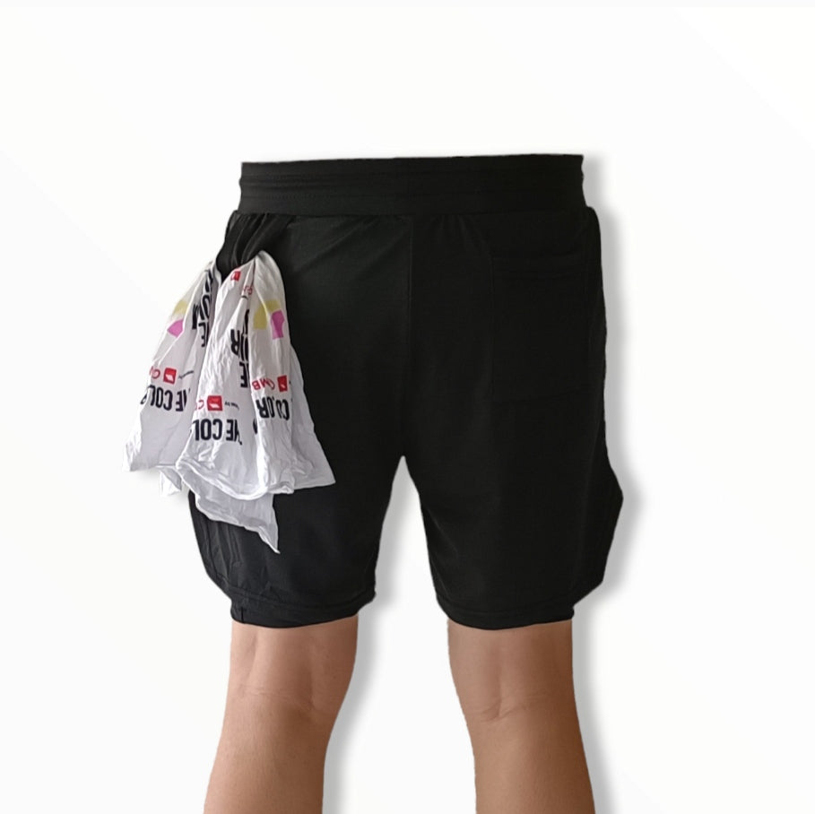 Fitness 2-in-1 Shorts with Towel Loop