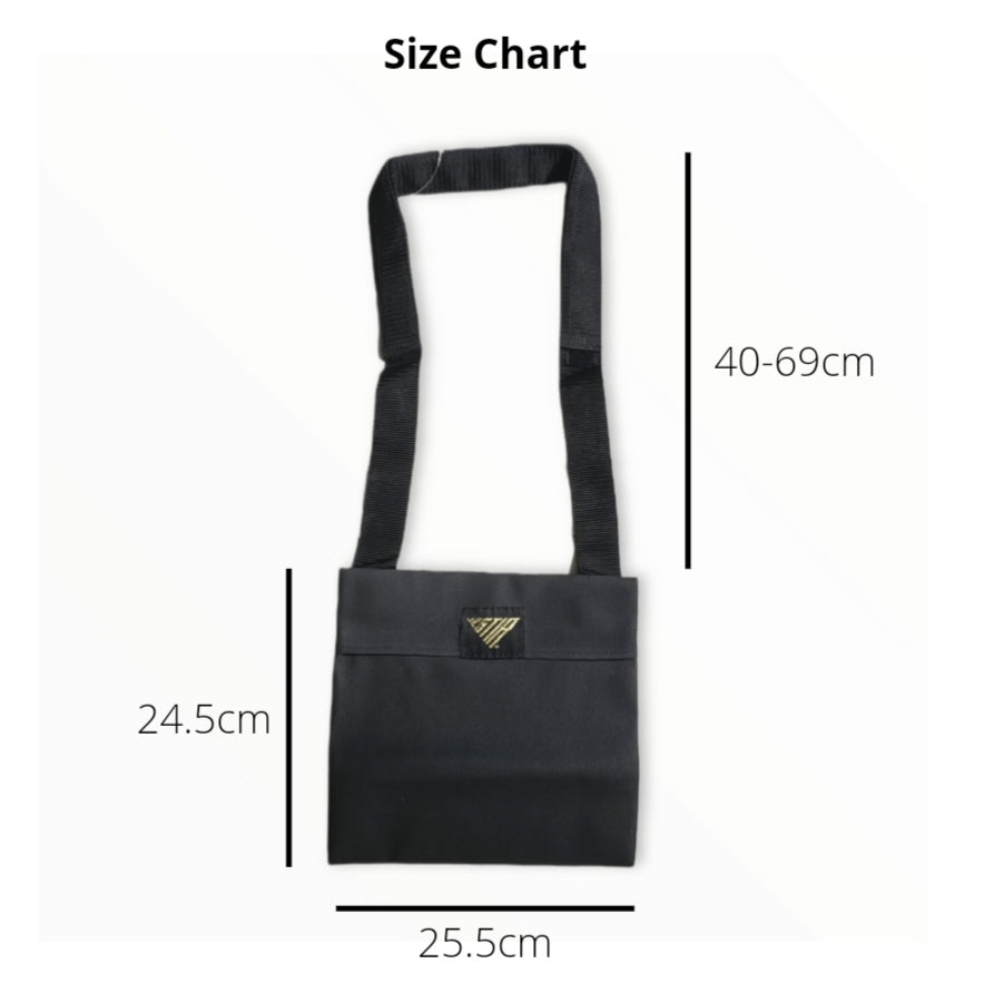 Crossbody Rubberised Nylon Bag