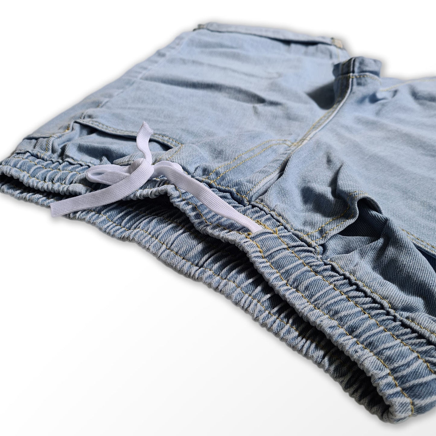 Stretchable Slim-Fit Denim Casual Shorts