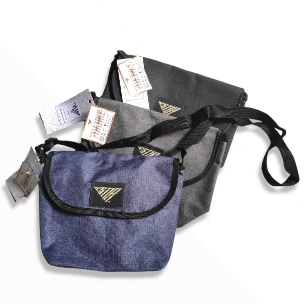 Denim Flap Shoulder Bag