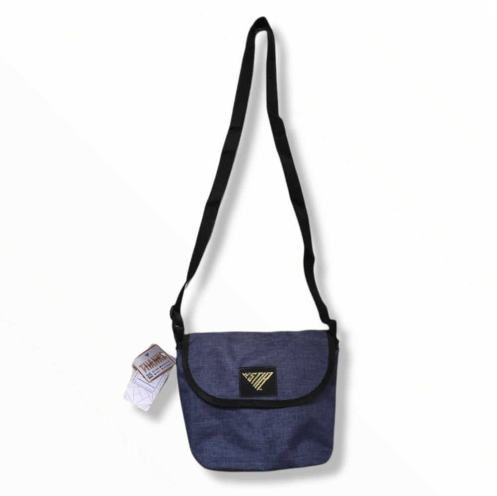 Denim Flap Shoulder Bag